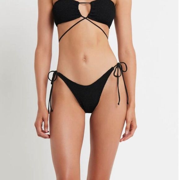 BOUND by Bond‑Eye Swim The Pablo Bikini Bottom – Black - One Size - Picture 1 of 8